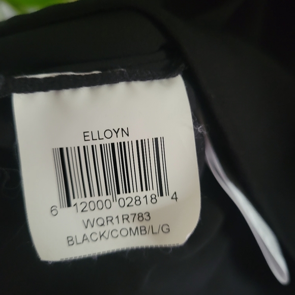 BCBG MaxAzria | Elloyn Cut Out Colorblock Blouse | Black & White | Large - Picture 9 of 10